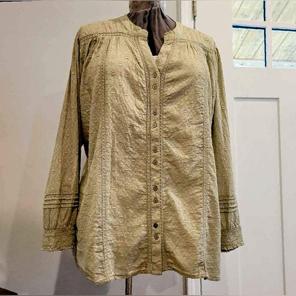 NWT 2X 100% Cotton Sage Lightweight Shirt